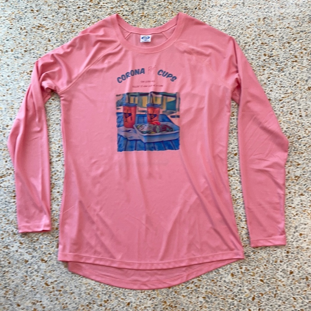 Womens Long sleeve performance pink XXL